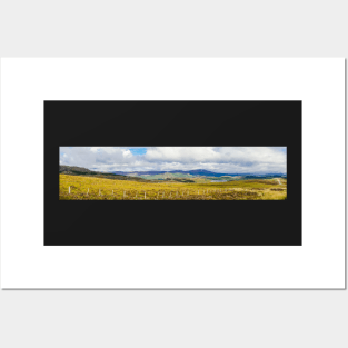 Panorama of Great Glen or Glen More in the Scottish Highland near Loch Ness Posters and Art